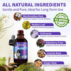 WEALLIN Dog Cough Treatment Support for Dogs - Gotas Herbales para la Tos en Perros, 60 ml