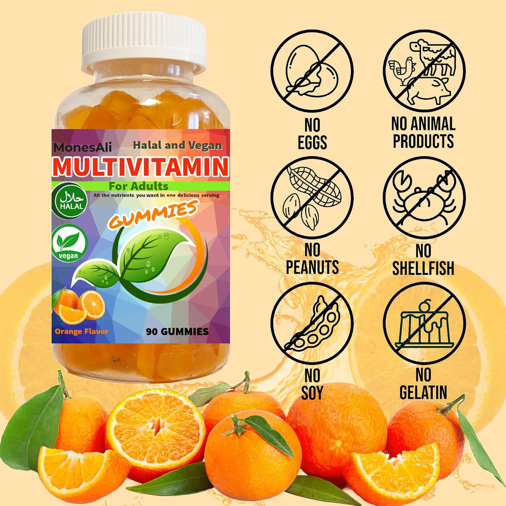 Multivitamin Gummies Veganas y Halal para Adultos