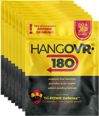 Hangovr180 Tri-Power - Complemento Antes de Beber con DHM 1500mg, 4 Paquetes (12 Cápsulas)