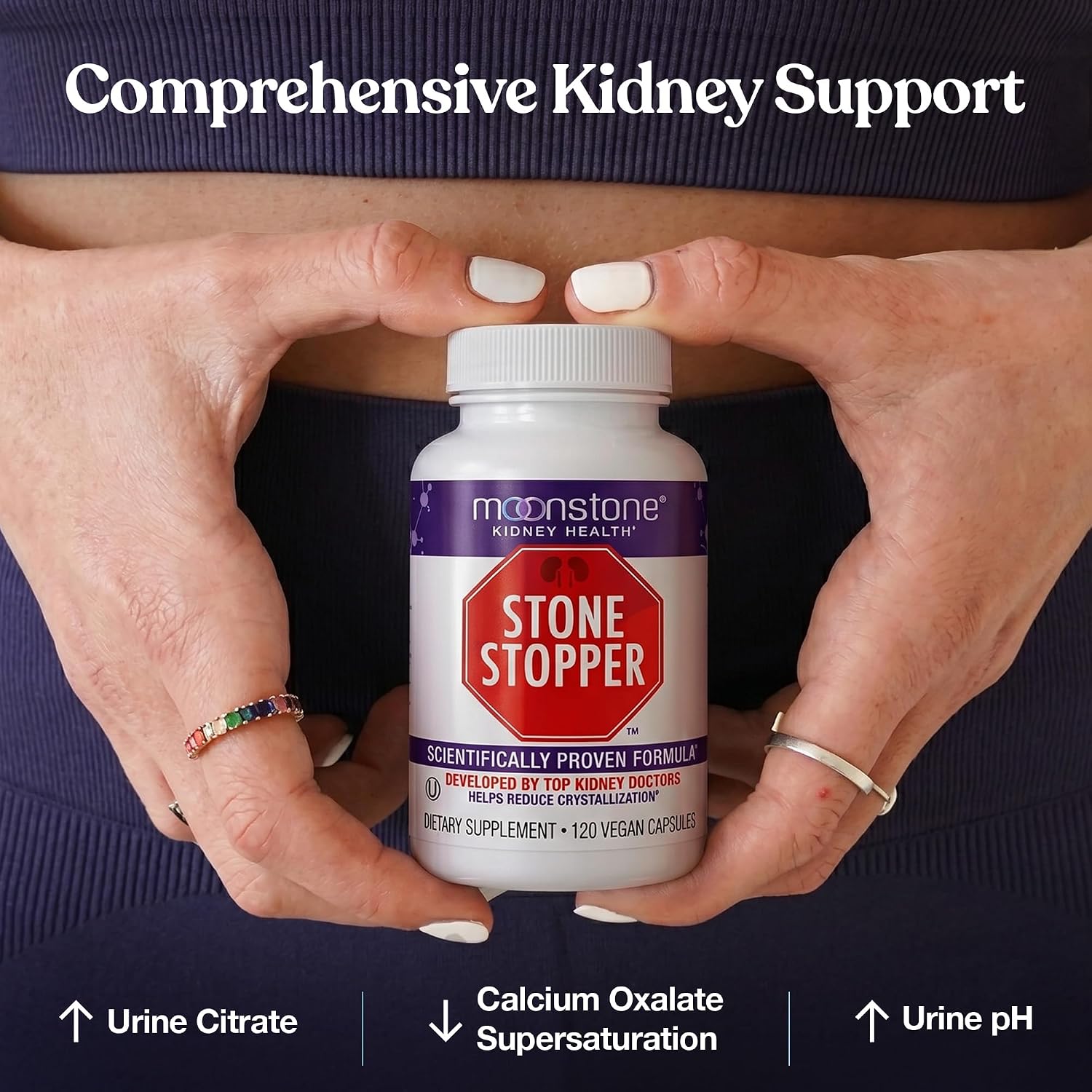 Stone Stopper Cápsulas, 240 Cápsulas – Suplemento con Citrato Alcalino para Apoyo Renal