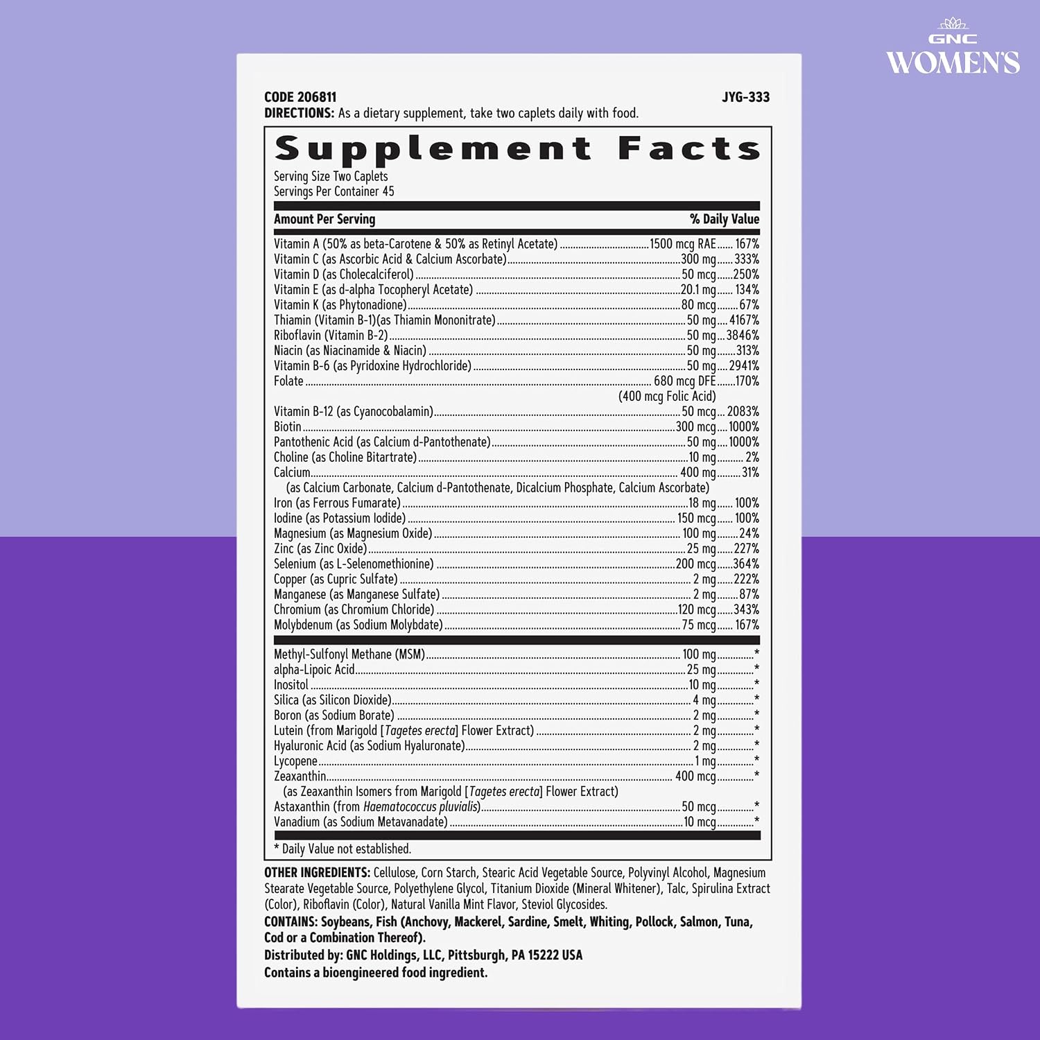 GNC Women's Active Multivitamin - 90 Cápsulas