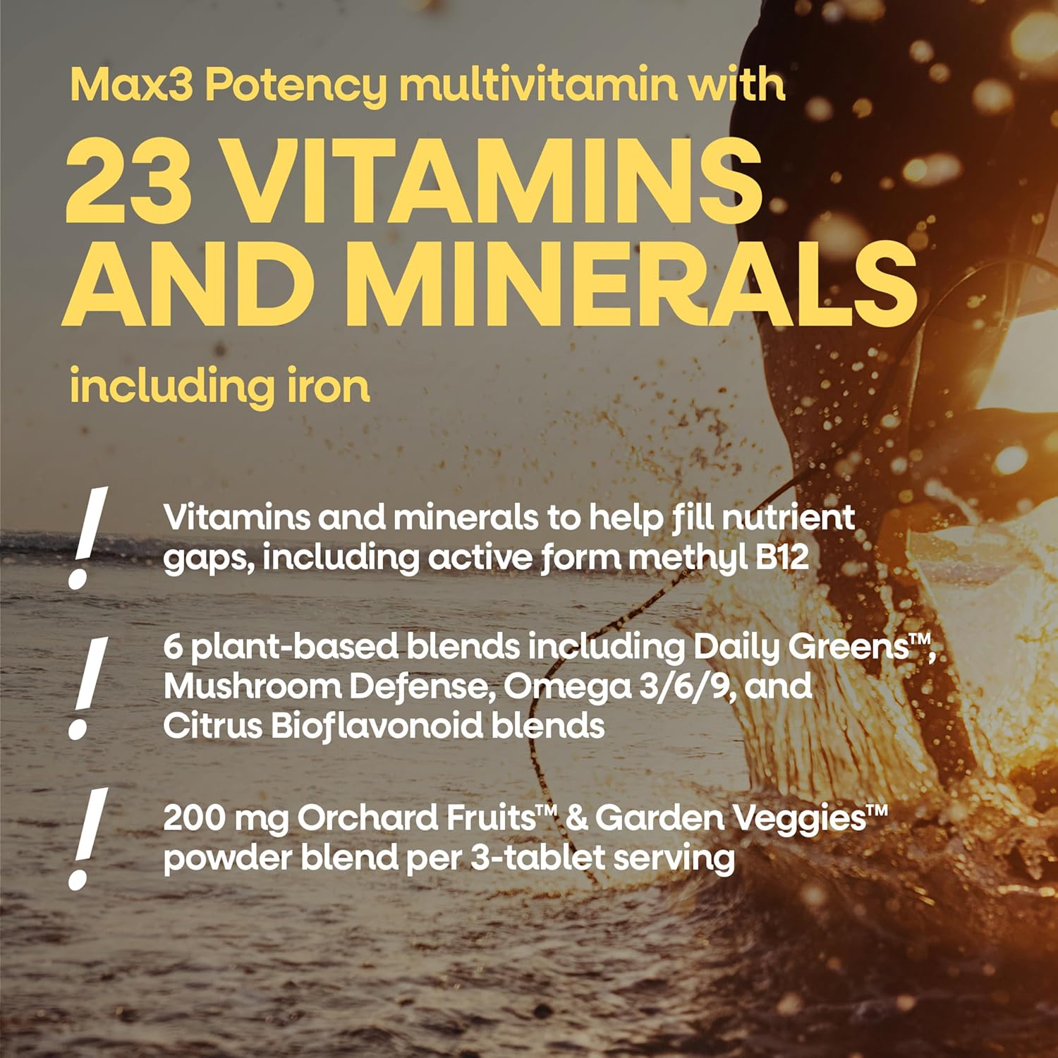 Nature's Way Alive! Max3 Daily Potency Multivitamin with Iron - 180 Tablets
