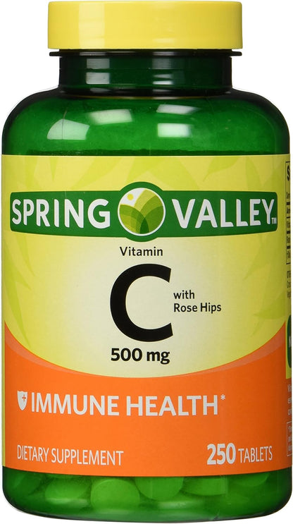 Spring Valley - Vitamina C con Rosa Mosqueta – Apoyo al sistema inmunitario: La vitamina C contribuye al – Image 1