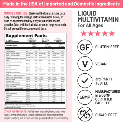 NatureWise Multivitamínico Líquido - Sin Azúcar, Vegano - 887 ml – Image 4