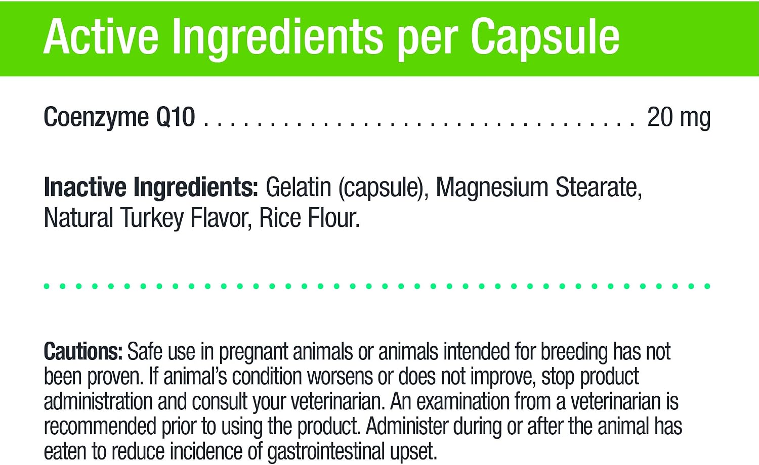 Only Natural Pet Cápsulas de CoQ10 para Perros y Gatos – Suplemento de Coenzima Q10 Ubiquinona – Ayuda a Mantener la Vitalidad, Energía y Bienestar General – 90 Cápsulas