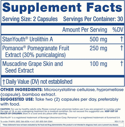ProHealth Full Spectrum Urolithin A, 60 Cápsulas – Image 6