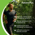 NaturesPlus Power Teen for Him - 60 Comprimidos Masticables, Wild Berry - Multivitamínico de Alta Potencia para Adolescentes - Sin Azúcar, Vegetariano, Sin Gluten