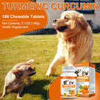 Cúrcuma para Perros, 180 Comprimidos de Cúrcuma Curcumina - ALIVO