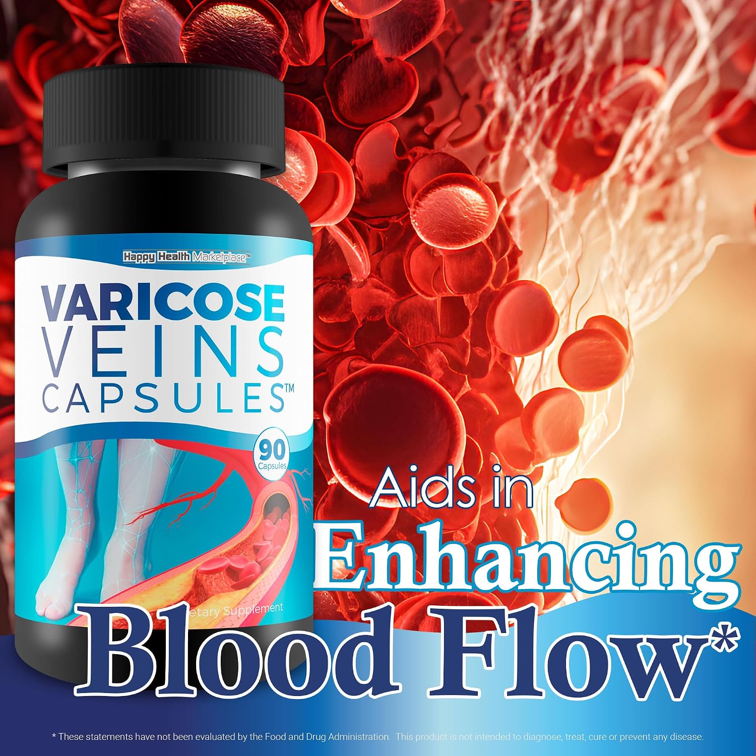 Cápsulas para Varices - Suplemento Natural con Vitaminas y Hierbas