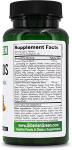 Siberian Green 28 Superfoods Orgánicos - 60 Comprimidos
