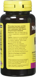 Mason Natural Vitamina K2 100 mcg + D3 1000 UI, 300 comprimidos (3 envases)