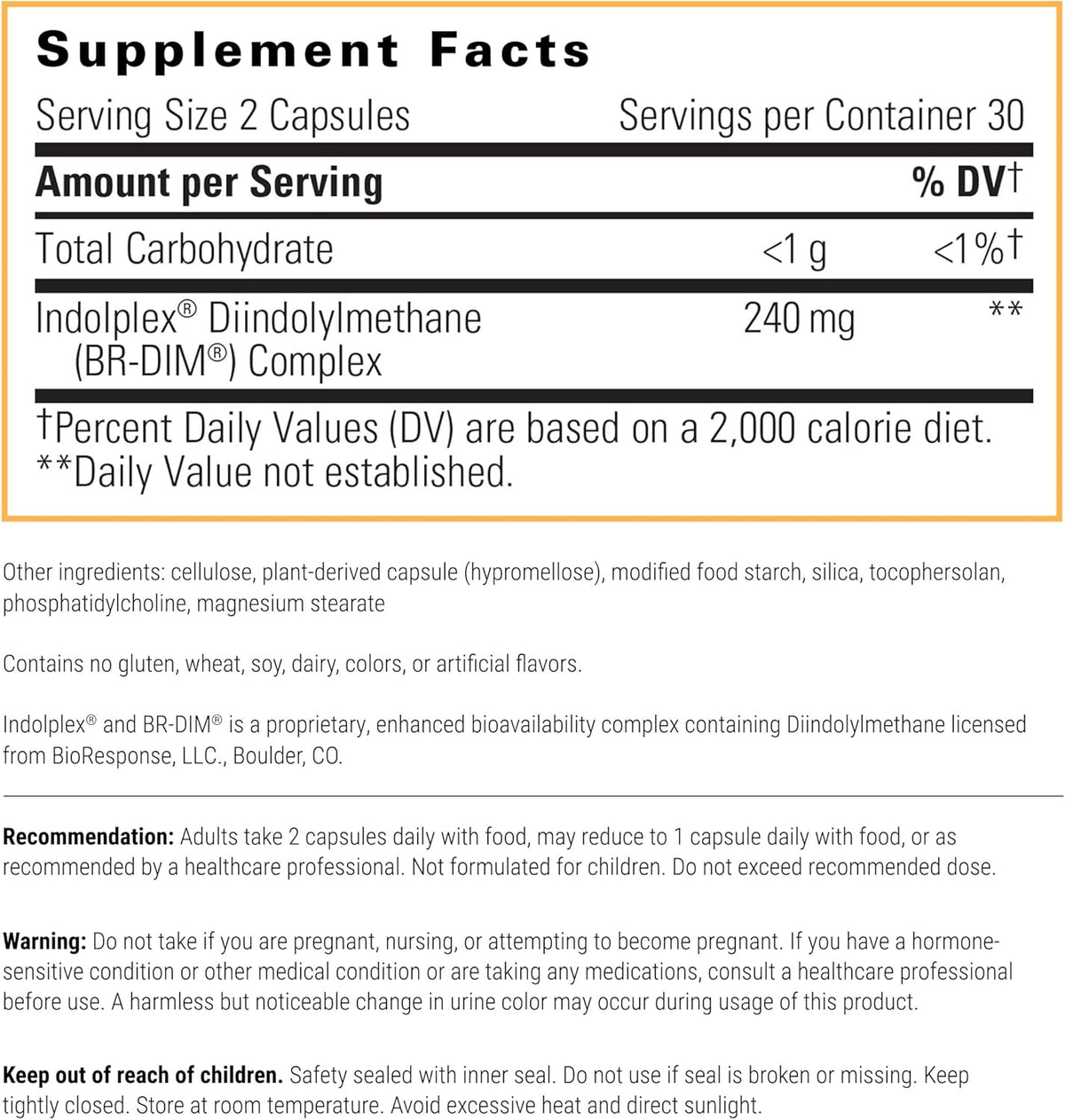 Integrative Therapeutics Indolplex – DIM Bioavailable 240 mg para el Equilibrio Hormonal – 60 Cápsulas – Image 2