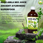 Basic Ayurveda Aloe Vera & Amla Herbal Mix Juice 480 ml