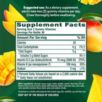 Vitafusion Power Plus Vitamina D3 K2 Gomitas, 3000 UI, 60 Unidades, Sabor Tropical Punch