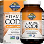 Garden of Life Vitamin Code Raw Multivitamínico para Hombres - 60 Cápsulas, 500mg Vitamina C + Mezcla de Frutas y Verduras + Probióticos