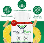 Free Life Labs WoundWorx Nutrition - Apoyo para Cicatrices y Cirugía, 90 cápsulas