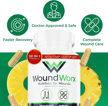 Free Life Labs WoundWorx Nutrition - Apoyo – Vitamina C: Contribuye al funcionamiento normal del sistema – Image 8