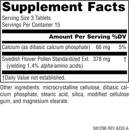 Source Naturals Extracto de Polen de Flores Suecas - 45 Comprimidos – Image 2