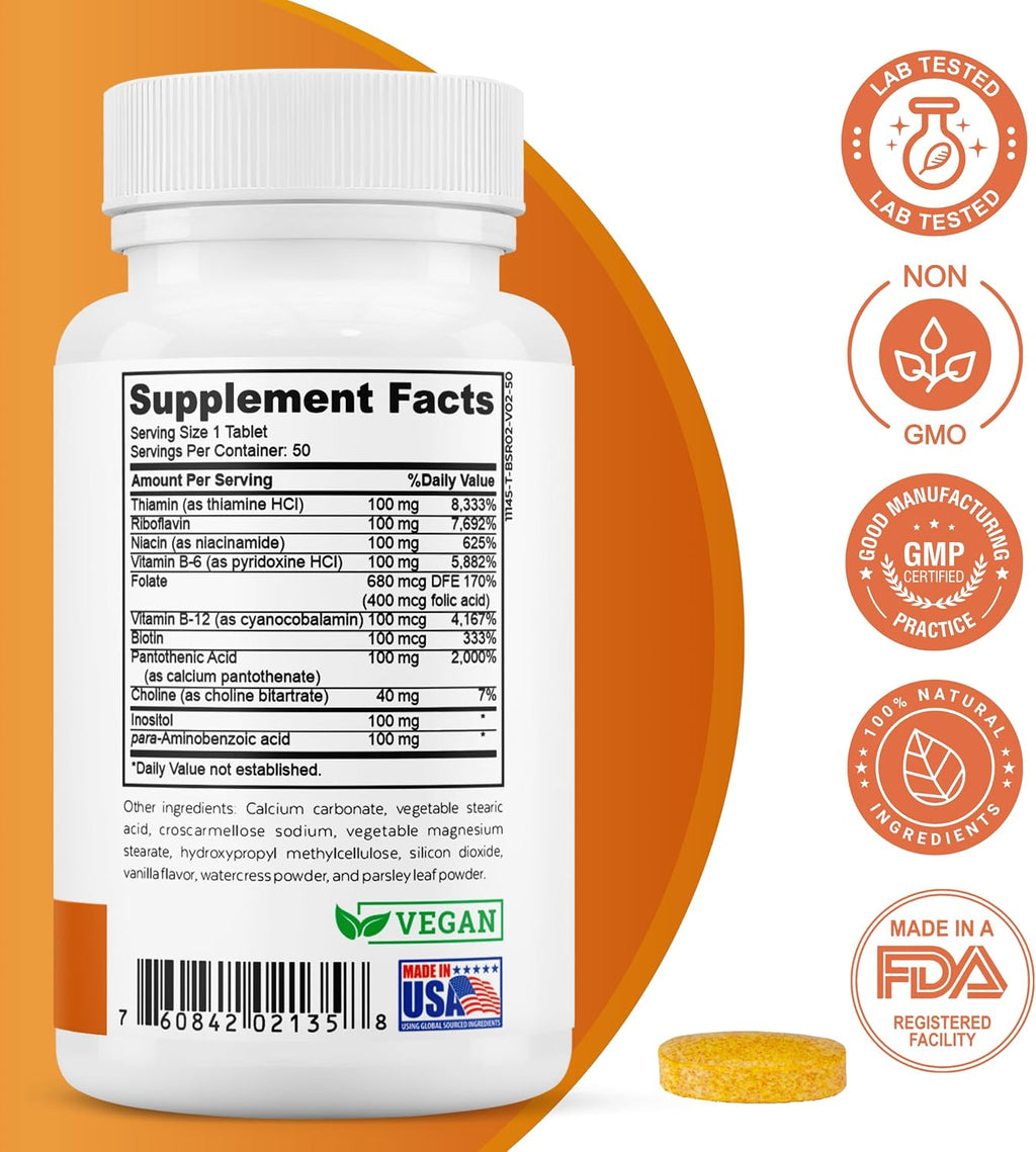 2nd Springs Super B-100 Complex - Complejo de Vitaminas B de Alta Potencia