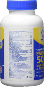 Swiss Natural Swiss One 50 Multivitamínico y Mineral con Complejo B - Liberación Prolongada