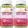 Gominolas de Cortisol para Mujer - Con Ashwagandha y Rhodiola Rosea - 120 Gominolas Veganas Sabor Manzana