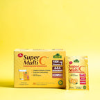 Super Multi C - Vitamina C en Polvo con Multivitaminas, Minerales y Antioxidantes - 30 Sobres