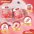 EnvyCure Gominolas Multivitamínicas para Mujeres - Con Metilados, Omega-3 y Probióticos (2 Paquetes)