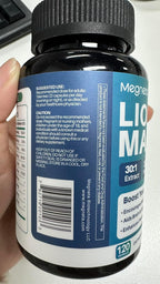 MEGNETA Extracto de Lion's Mane con Pimienta Negra, 120 Cápsulas