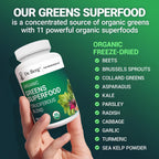 Dr. Berg's Greens Superfood Cruciferous Vegetable Tablets - 250 Comprimidos