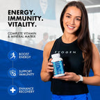 Evogen Evovite - Multivitamínico Avanzado para Hombres y Mujeres | Fórmula para Resistencia, Recuperación y Salud Articular | 30 Dosis