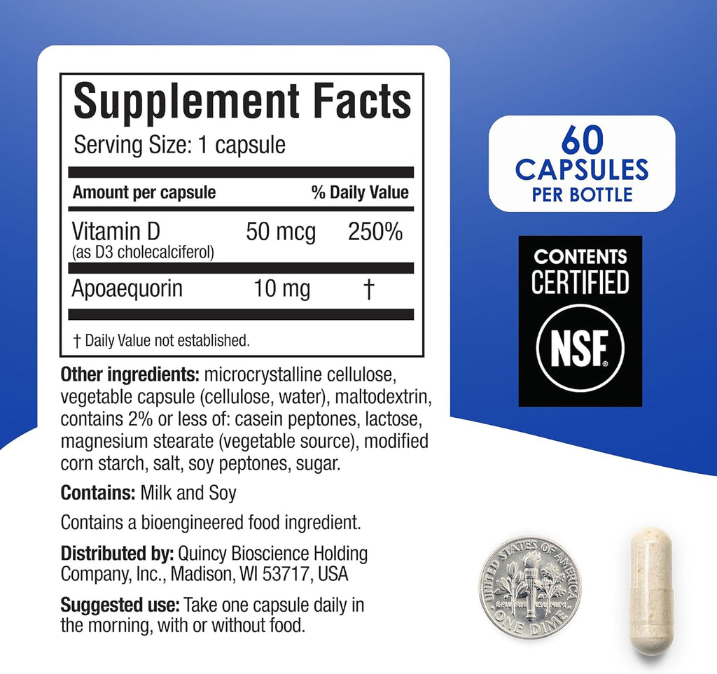 Prevagen Regular Strength - 120 Cápsulas (Suministro para 4 Meses) | Formulado para tu Cerebro | 10 mg de Apoaequorina más Vitamina D3