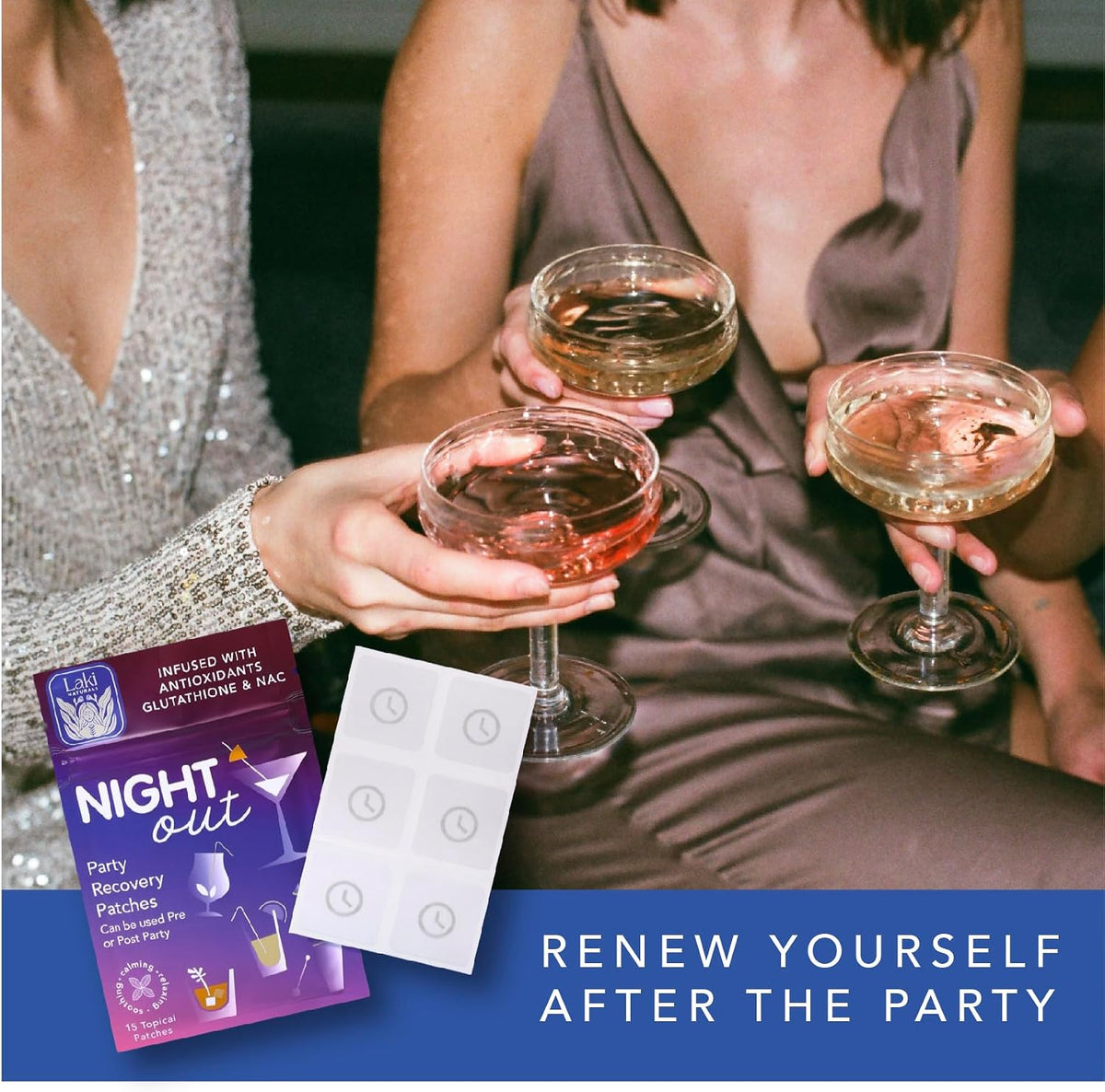 Laki Naturals 15 - Night Out Party Patch, Antioxidante para Recuperación Matutina – Image 8