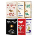 Ryan Holiday 6 Books Collection Set (Stillness Is The Key, The Obstacle Is The Way, Ego Is The Enemy, Courage Is Calling, Discipline Is Destiny and Right Thing, Right Now)