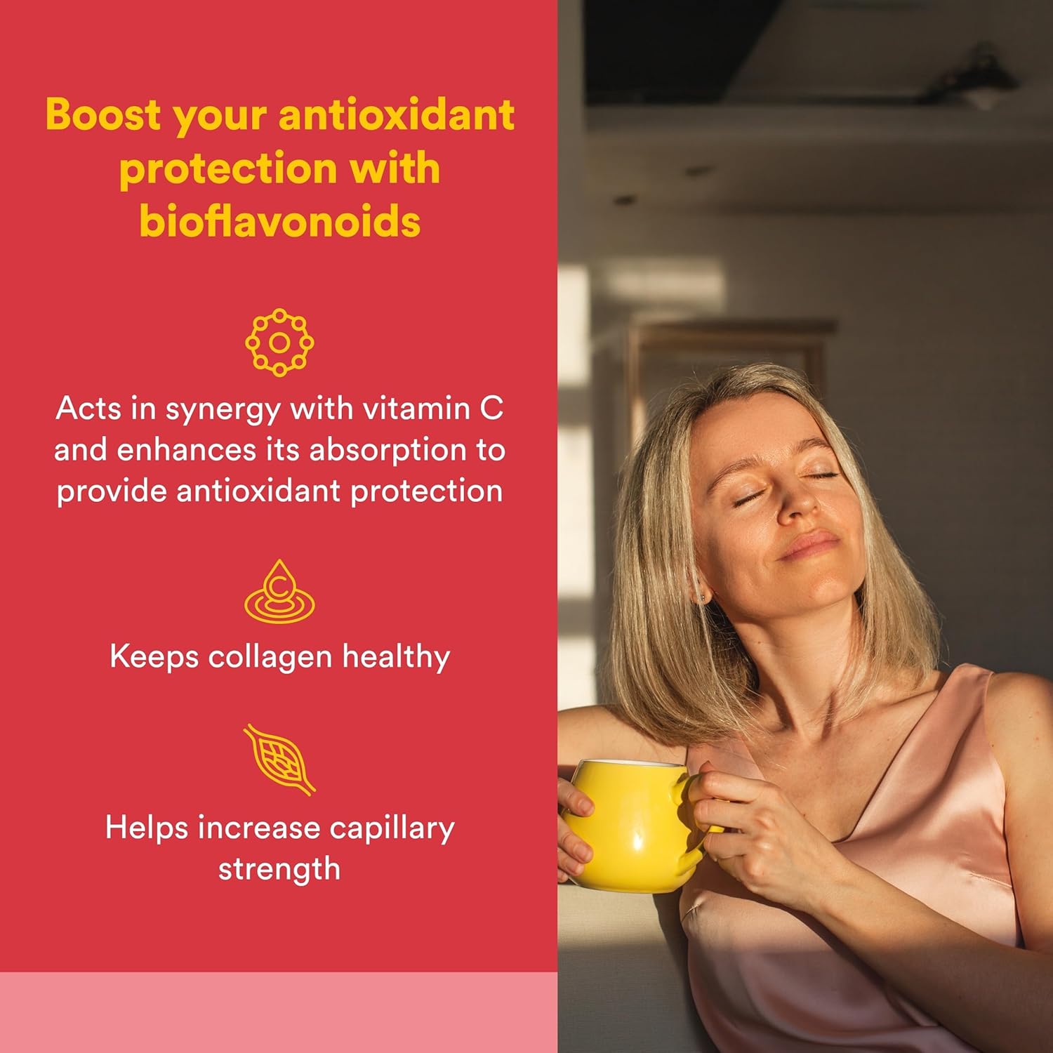 Natural Factors - Bioflavonoides Cítricos 650mg, Apoyo para el Uso de la Vitamina C, 90 Cápsulas