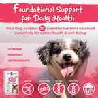 Vital Planet - Vital Dog Multivitamin for Dogs, 30 Beef-Flavored Chewable Tablets