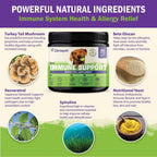 Zenapet Immune Support Premium Powder Topper para Perros - Apoyo Inmunológico y Digestivo