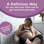 Centrum Prenatal Multivitamin Gummies con DHA y Ácido Fólico - Sabor Arándano Rojo y Naranja - 60 Gominolas