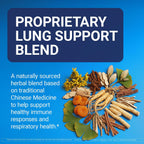 U.S. Doctors' Clinical Lung Support Supplement - 12 Chinese Herbs, Vitamins, and Minerals - 60 Capsules