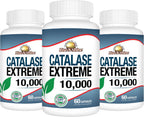 Rise-N-Shine Catalase Extreme 10,000 con Saw Palmetto, Biotina, Fo-Ti, PABA - Suplemento para el Cabello - 60 Cápsulas
