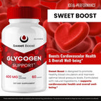 Sweet Boost Cápsulas, Suplemento Dietético de Glucógeno, Fórmula Avanzada de Máxima Potencia, 2 Paquetes