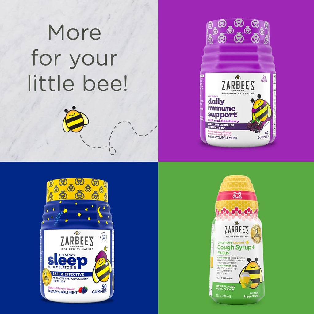 Zarbee's Multivitamínico Infantil Completo + Apoyo Inmunológico - 70 Gominolas Sabor a Bayas Naturales