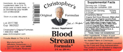 Dr. Christopher's Blood Stream Formula, Extracto de Hierbas en Glicerina, 2 oz – Image 4