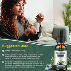 (2 Pack) Gotas Líquidas de Sea Moss con Aceite de Nigella, Soursop y Algas Irish Moss