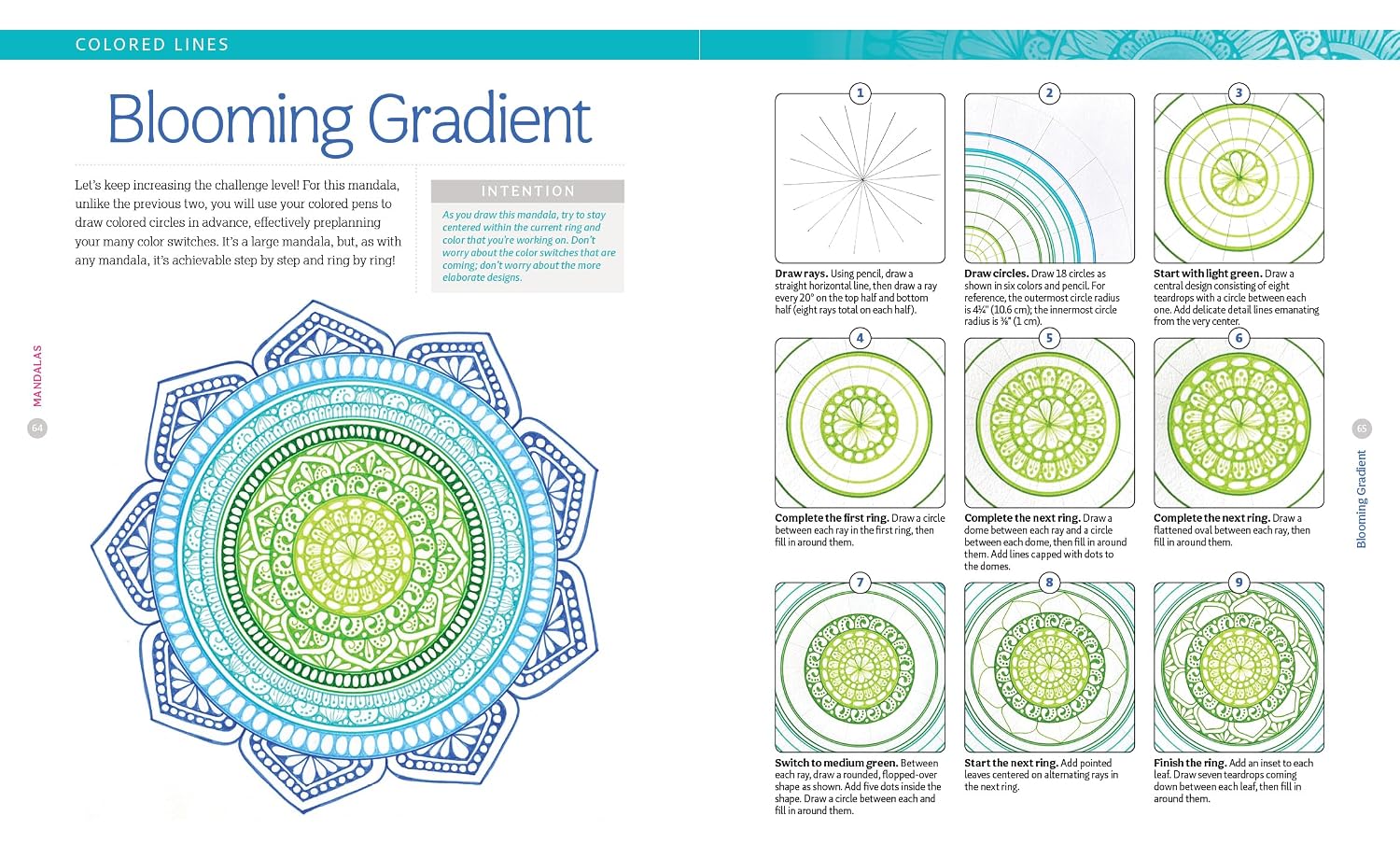 A Brilliant and Beautiful Guide to Drawing Mandalas: 30 Step-by-Step Tutorials to Discover the Meditative Magic of Drawing Repetitive Patterns