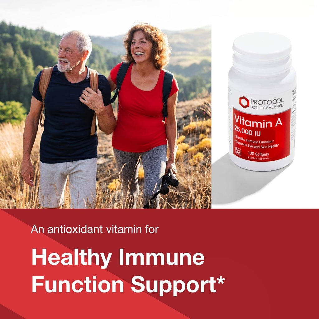 PROTOCOL FOR LIFE BALANCE Vitamina A 25.000 UI - 100 Cápsulas Blandas