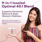 QSTA Myo-Inositol & D-Chiro Inositol 40:1 – 4100mg con Vitaminas y Minerales, 180 Cápsulas