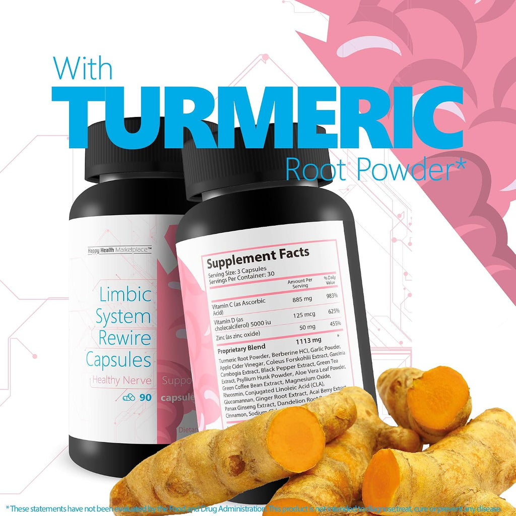 Limbic System Rewire Capsules - Suplemento para el Ánimo con Vitamina D 5000 UI