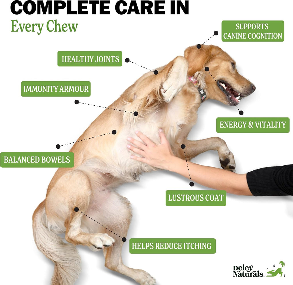 Deley Naturals 15 en 1 Multivitamínico para Perros - 120 Masticables