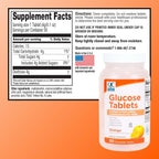 Quality Choice Comprimidos de Glucosa de Acción Rápida Sabor Naranja, 50 unidades