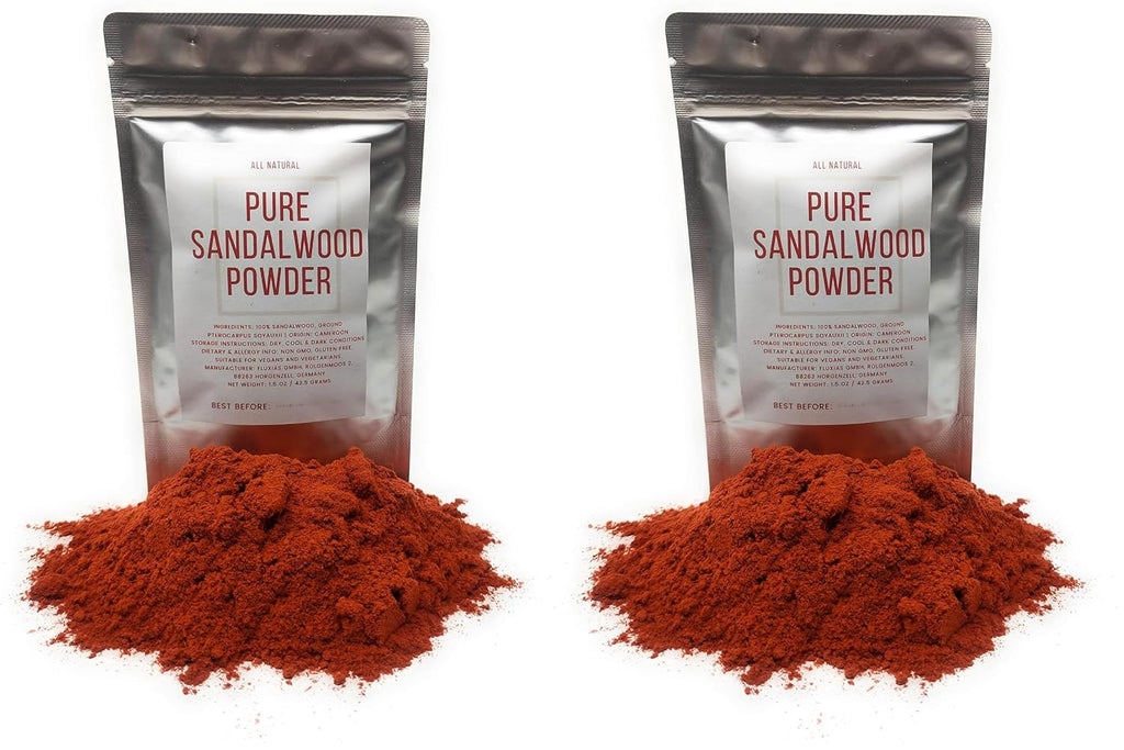 Polvo de Sándalo Puro - 100% Natural, Grado Culinario, Vegano, Sin OGM
